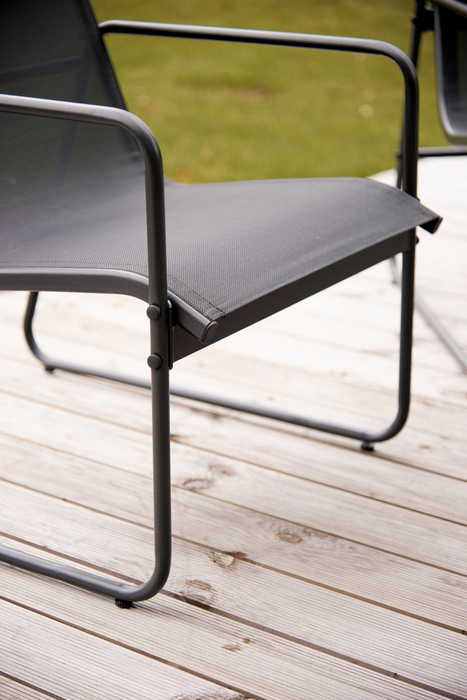 Sofasæt stål sort 4 dele - Envy